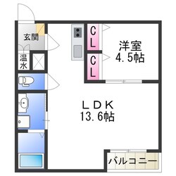 F　asecia　サンドの物件間取画像